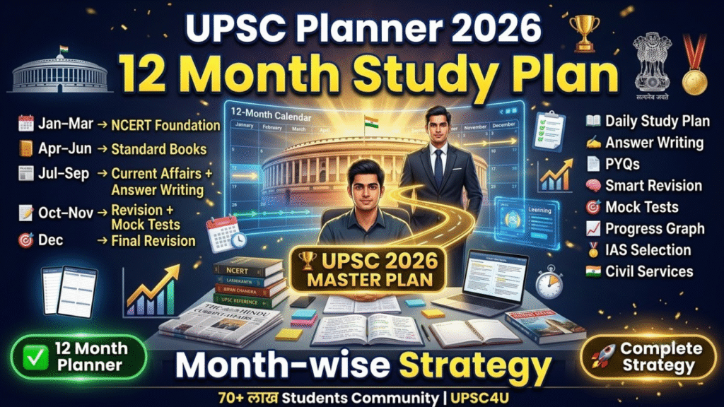 UPSC Monthly Planner